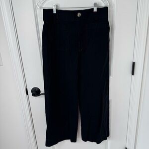 Anthropologie Maeve the Colette Black Wide-Leg Pants 31